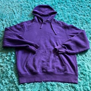 Purple pullover hoodie